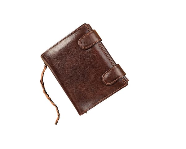 RFID-blockerande Läderplånbok för Män, Smal Bifold Plånbok med Presentask coffee coffee