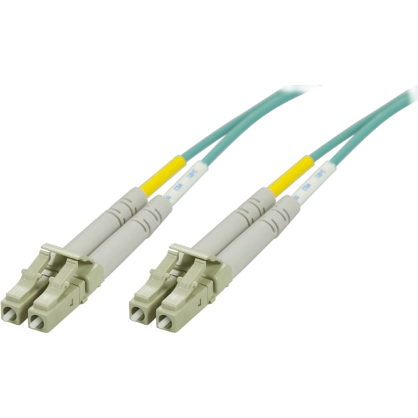 OM3 Fiber cable, LC - LC, duplex, multimode, 50/125, 100m