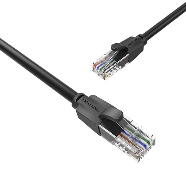 Kaapeli sieciowy UTP CAT6 Vention IBEBK RJ45 Ethernet 1000Mbps 8m czarny