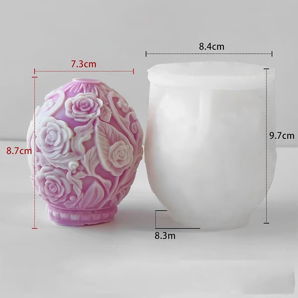 Påskhare Ljusform Silikon Kaninform för DIY-hantverk Model 9