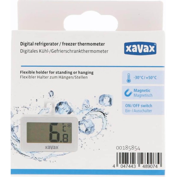 Termometer Digital för Kylskåp Frys Vit