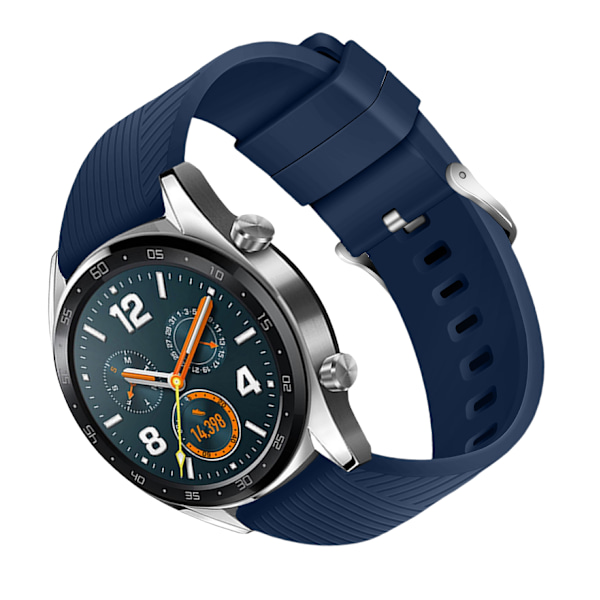 Silikoniranneke Huawei GT4:lle/Samsung Galaxy Watch 4:lle Sininen 22 mm