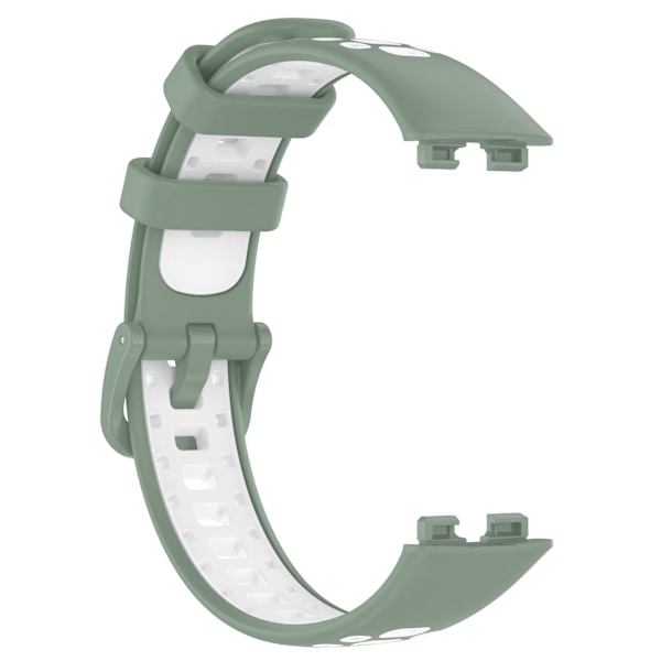 Udskiftningsrem til Huawei Band 10/9/8 - åndbar silikonesportsrem Grøn