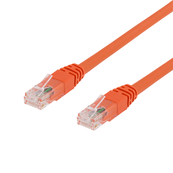 U/UTP Cat6 patch cable, LSZH, 0.75m, orange