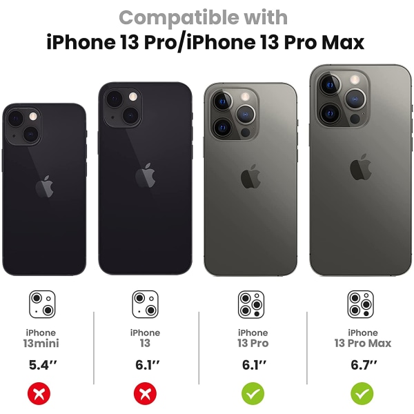 Linsskydd iPhone 13 Pro/13 Pro Max 3-pack Guld