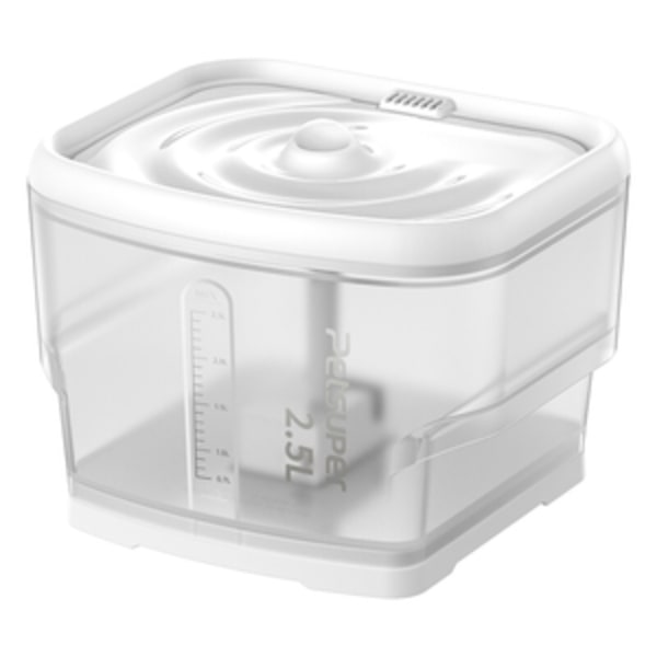 Smart vandfontæne til kæledyr Petsuper PW03 2,5L (hvid)