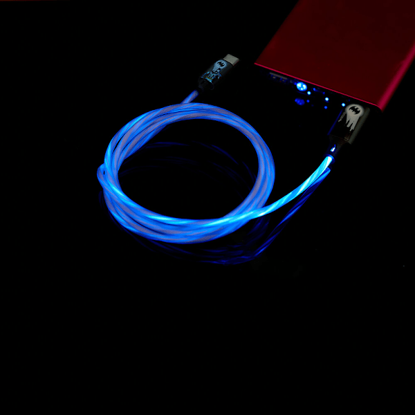 USB A till C Light-Up 1,2m Bat Logo
