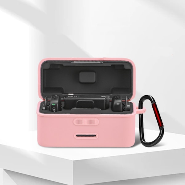Silikonfodral för DJI Mic Mini Laddningsbox Rosa