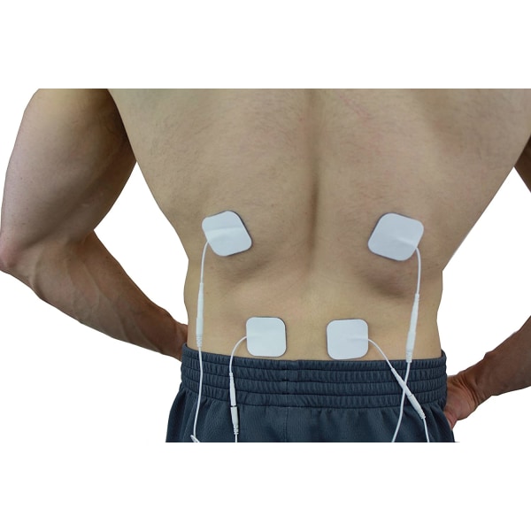 INF Selvklæbende elektroder til massageinstrumenter 2,0 mm stik 10-pak 2.0 mm