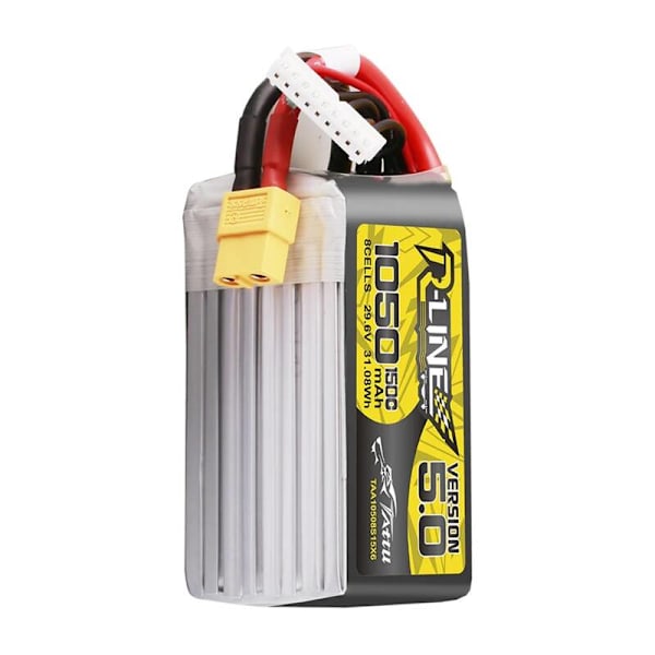 Lipo Tattu R-Line Version 5.0 1050mAh 29.6V 8S 150C batteri med XT60-kontakt
