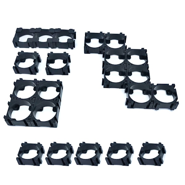 100 stk. batteriholder til 18650 batteri, enkeltcellebeslag, cylindrisk batteriholder