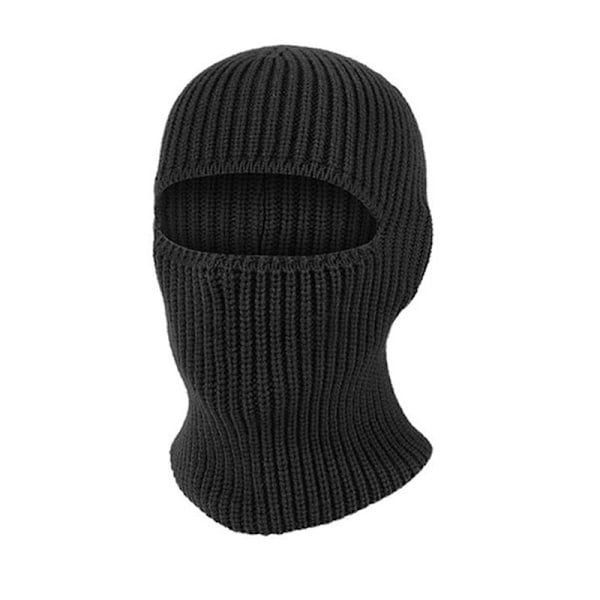 Stickad Balaclava - Vinterhuvudbonader Svart
