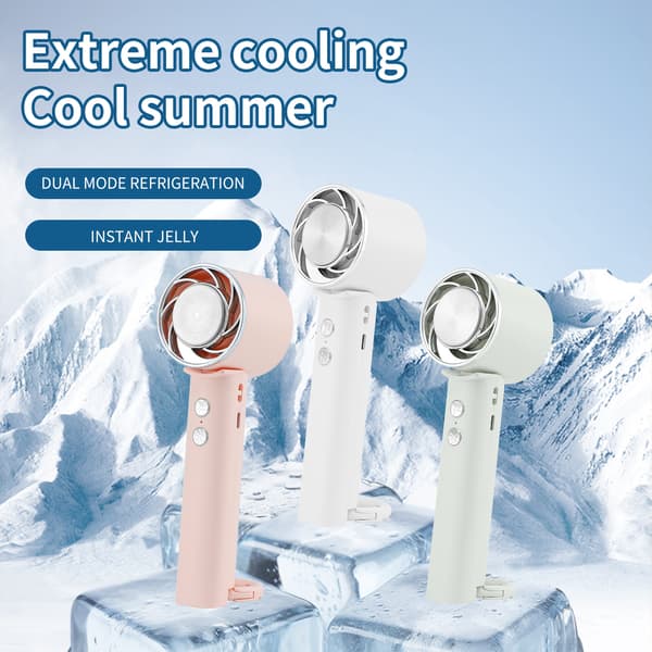 Bærbar nakkeventilator, sammenfoldelig bladløs ventilator med 90° rotation Pink Pink