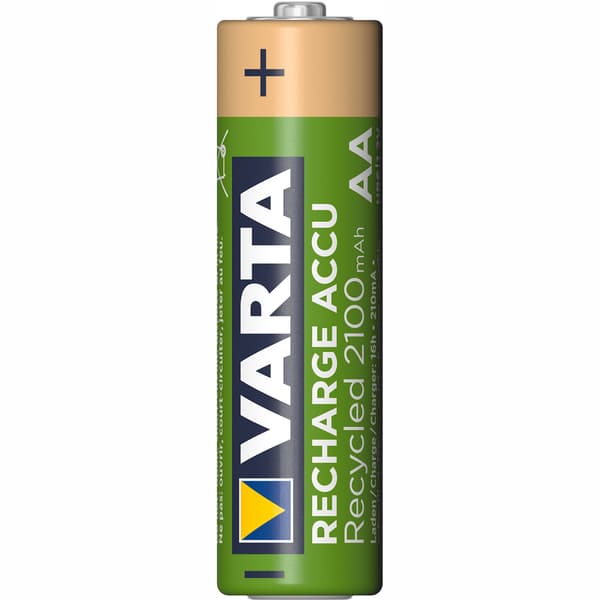Recycle Laddningsbart batteri AA 2100 mAh 4-p
