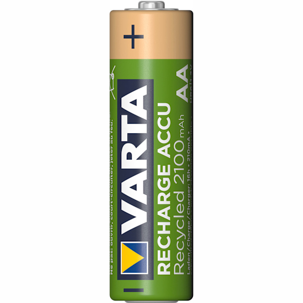 Varta Recycle Laddningsbart batteri AA 2100 mAh 4-p
