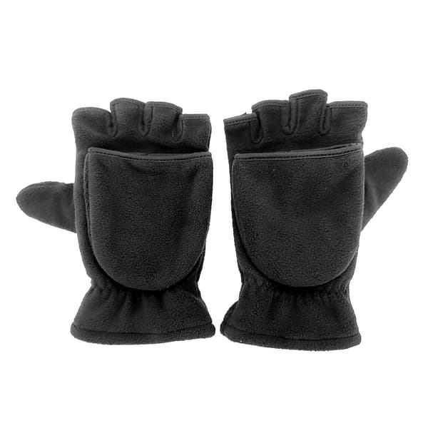 Fingerlösa polarfleecehandskar / vintervantar 2-i-1 L L