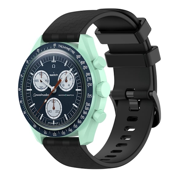 Urrem 20 mm Omega/Huawei/Samsung Galaxy Watch silikone Sort