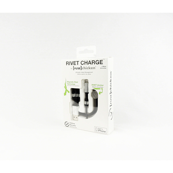 FUSE CHICKEN Synkkabel Lightning RIVET 1m 4xMagnetcips