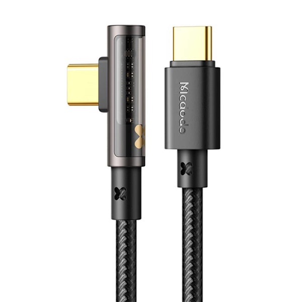 USB til USB-C Prisme 90 graders kabel Mcdodo CA-3401, 100W, 1,8m (sort)