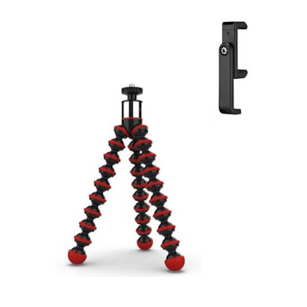 Stativkit Smartphone GorillaPod Go 500 + GripTight 360 Röd
