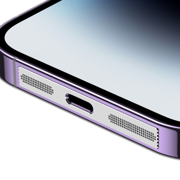 Højttaler støvtæt net til iPhone 12/13/14-serien Sølv