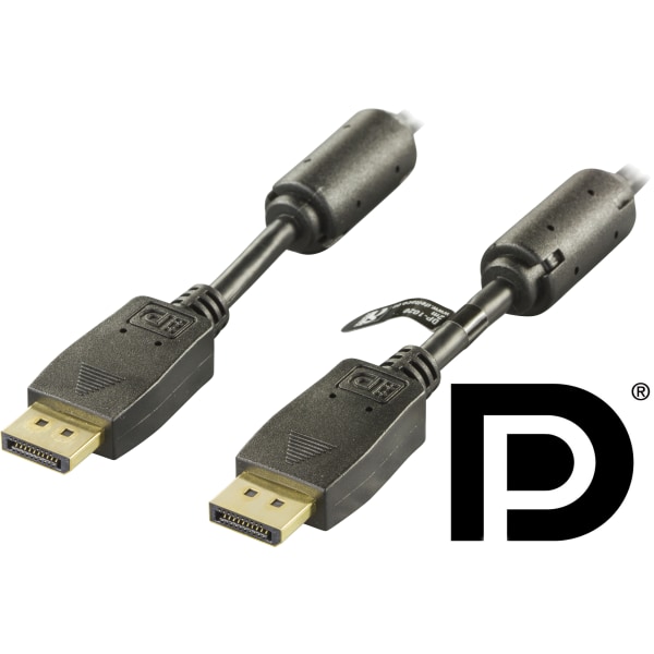 PRME DisplayPort cable, Ultra HD @60Hz, 21.6 Gb/s, 1m, black