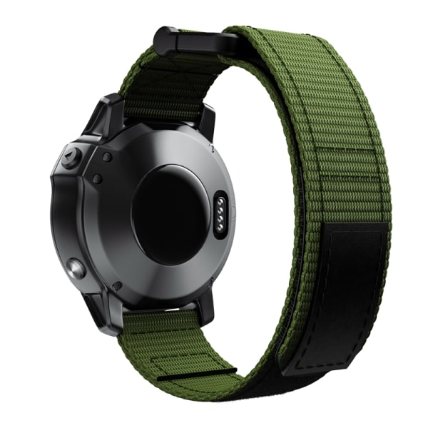 Kellon ranneke 22 mm Garmin Fenix 5/6/7 Forerunner Approach Nylon Ruohon väri