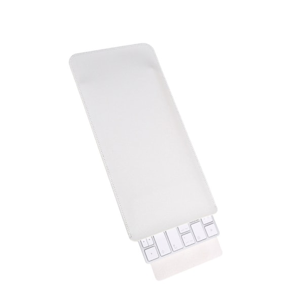Tastatur i PU-læder til opbevaringstaske til Magic Keyboard - Sort Hvid