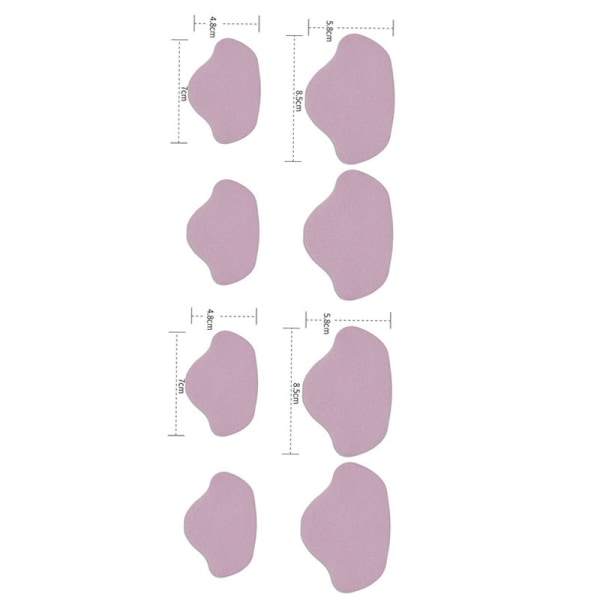 Reparationsmærker til skohæl (8-pak) Lyserød