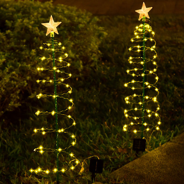 Solar Christmas Tree Lights - Set om 2