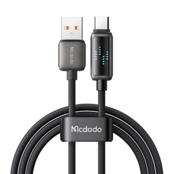 Mcdodo CA-2350 USB-A–USB-C-kaapeli, 6A, LED-näyttö, 1,2 m