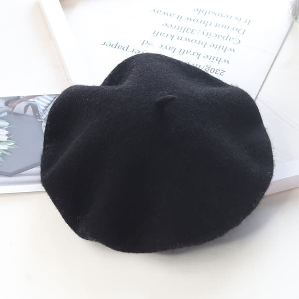 Cashmere Beretti Black Black