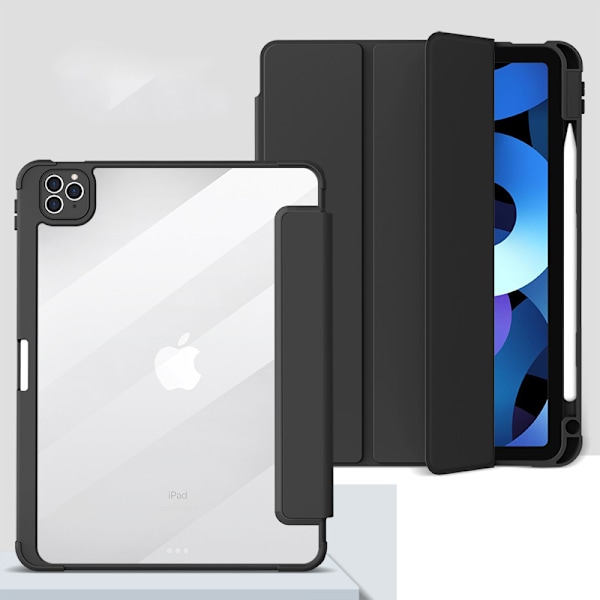Stødsikkert akrylcover til iPad 7/8/9 (10,2 tommer) Sort