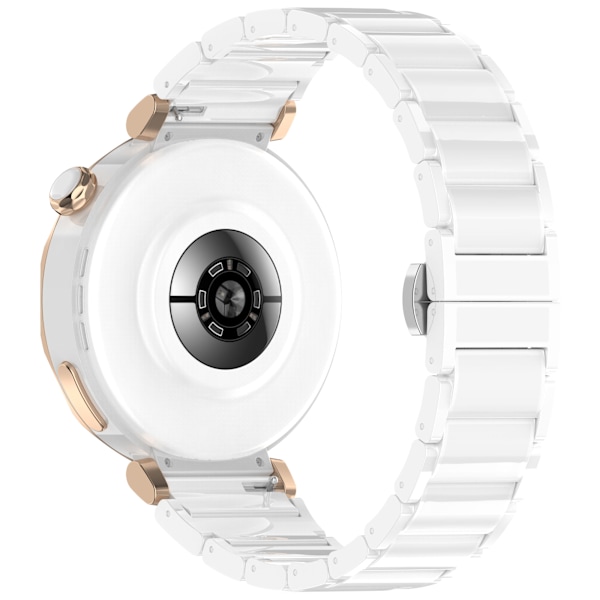Keramiskt armband för Huawei GT5 & GT5 Pro - 18mm Universal Passform Vit