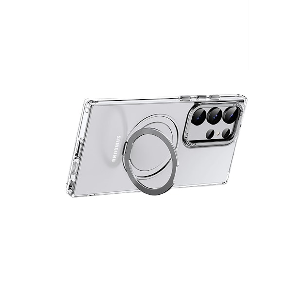 Suojaava Samsung-kotelo magneettijalustalla Samsung Galaxy S24 Ultra Musta