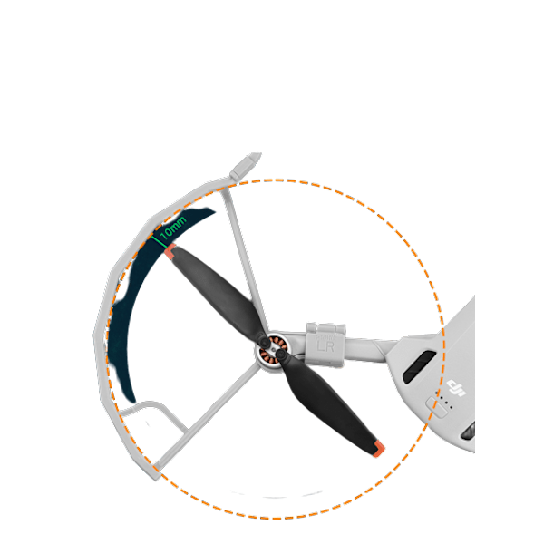 Propelbeskyttelse propelbeskytter propeldæksel DJI Mini 3 Pro Rød