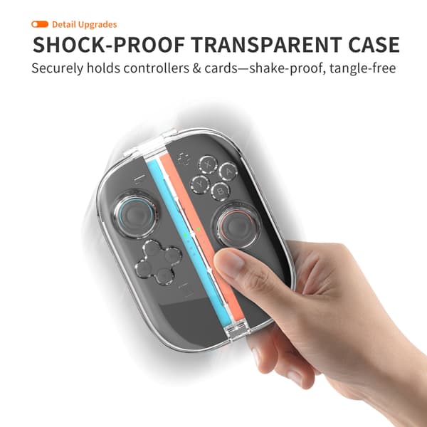 Kristallklart skyddsfodral för Switch 2-kontroller