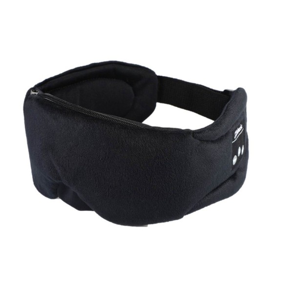 INF Sovhörlurar - Sovmask med hörlurar Bluetooth 5.0 Svart