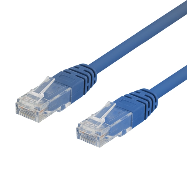 U/UTP Cat6 patch cable 0.3m, blue