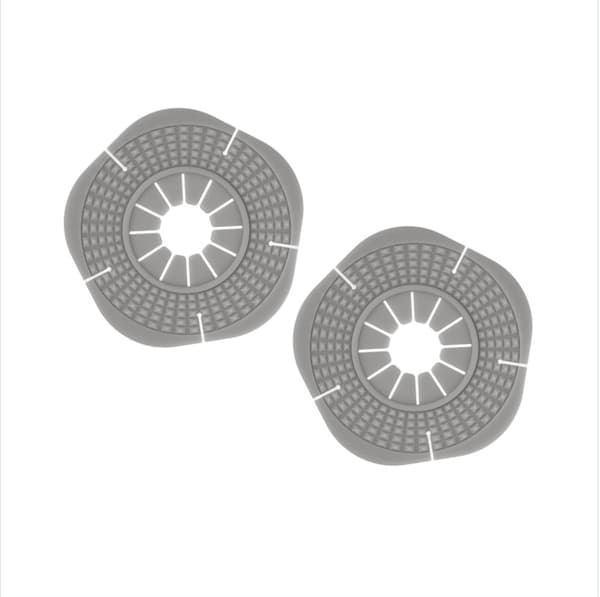 Vindrutetorkarhål Skyddskåpa - 2-pack Grey L Grey L