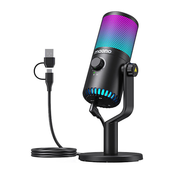Gamingmikrofon Maono DM30RGB (sort)