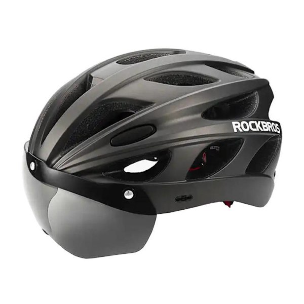 Cykelhjälm med glasögon Rockbros TT-16 (svart)