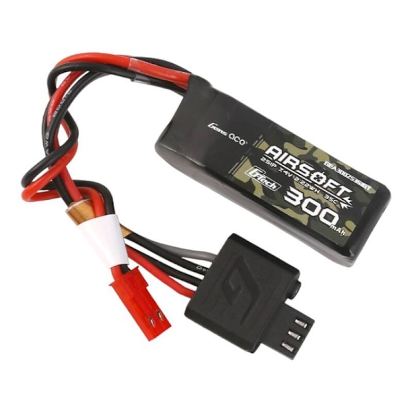 Gens ace G-Tech 35C 300mAh 2S1P 7.4V Airsoft Gun Lipo-batteri med JST-SYP-kontakt