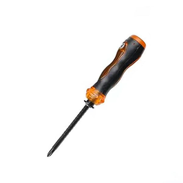 6x155 Teleskopisk Spärrskruvmejsel - Gul, Magnetisk, Multi-Bit, Justerbar Längd
