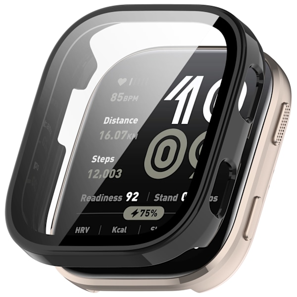 Klart PC-fodral med härdad film för Amazfit BIP 6 Svart