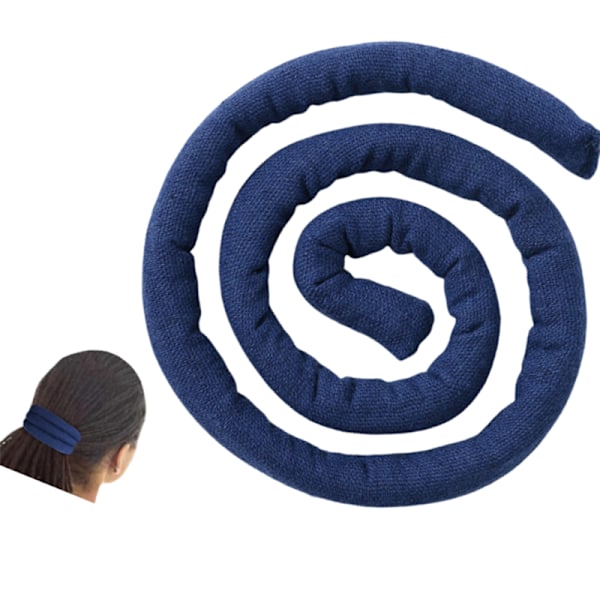 Dirty Braids Ponytail Wrap, High Ponytail Spiral Lock Dreadlocks Hårstycke Blå