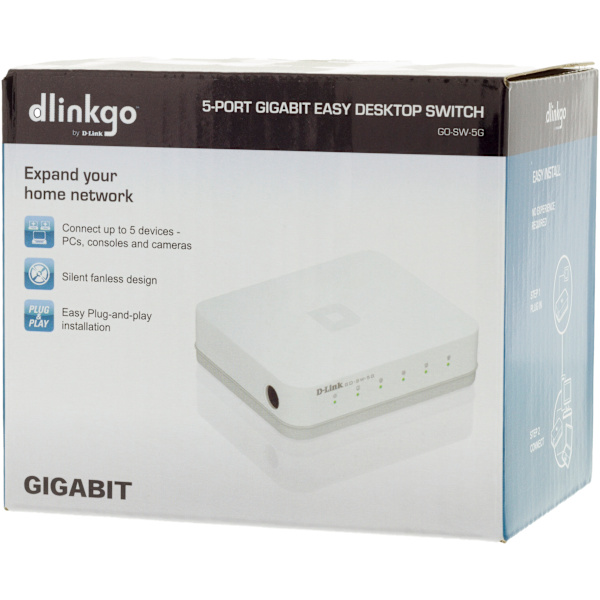 5-Port Gigabit Easy Desktop Switch, 5x10/100/1000, black