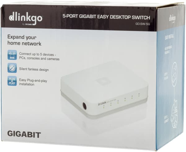 5-Port Gigabit Easy Desktop Switch, 5x10/100/1000, white