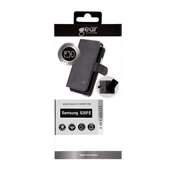 Mobilfodral 2-i-1 3 Kortfack Svart - Samsung S20FE 5G / S20FE 4G
