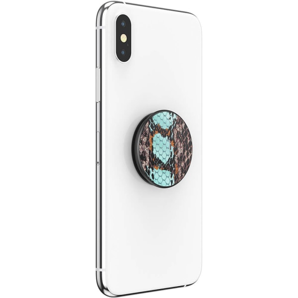 POPSOCKETS Embossed Metal Water Snake Avtagbart Grip med Ställfu